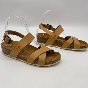 CCILU Bio Horizon Abella Cork Sandals Size 7.5
